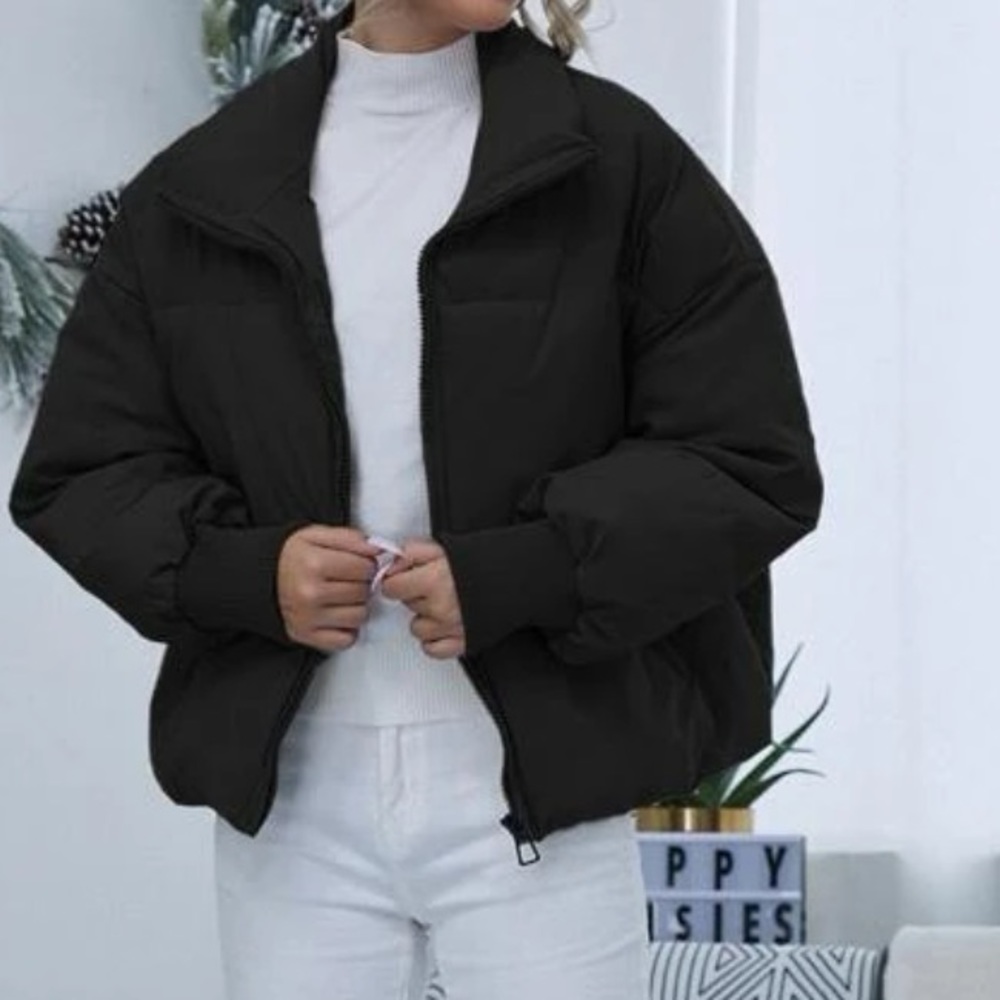 Drop Shoulder Puffer Jacket - Picture 8 of 15